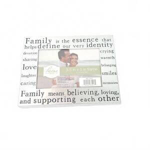 Home Elements Family Picture‎ Frame New Sealed Holds 3.5 in x 5 in Photo Sealed